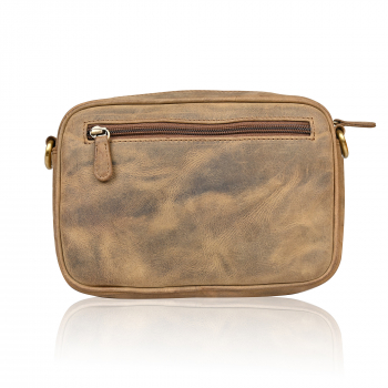 Leder Handgelenktasche für Unisex aus Rindleder 23- (147A) Herrentasche echtes Leder Tasche Bag Neu